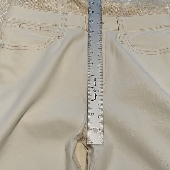 Women’s Paige Hoxton Straight Ankle Jeans Light Cream/Pink, Size 28 - Picture 9 of 12